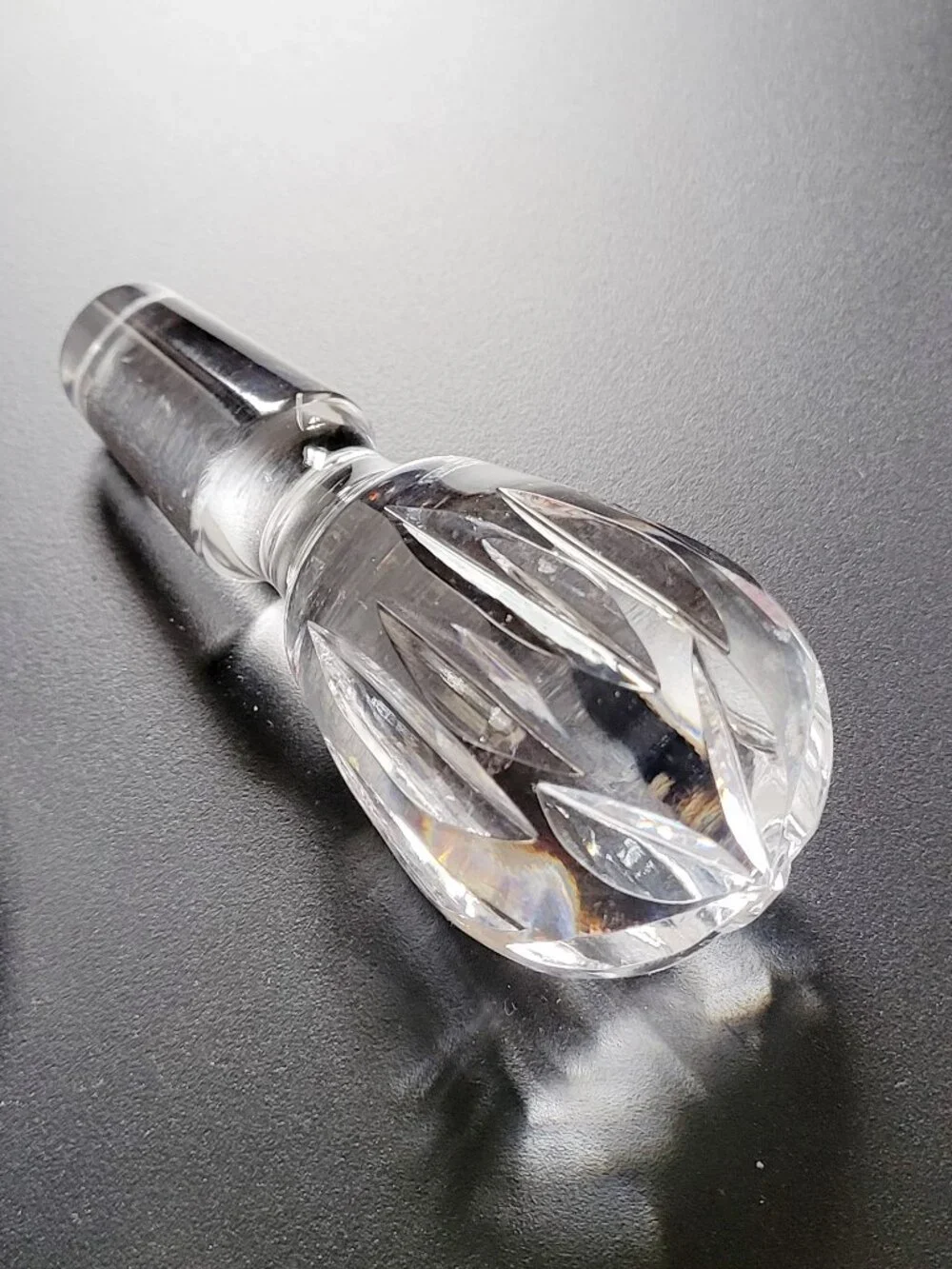Rare Waterford Lismore Footed Brandy Crystal Decanter 13.5